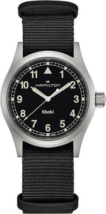 Hamilton Khaki Field NATO Strap Watch, 38mm in Black at Nordstrom