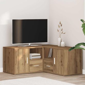 vidaXL Vidaxl Mobile Angolare Rovere Artigianale 160x40x45 Cm In