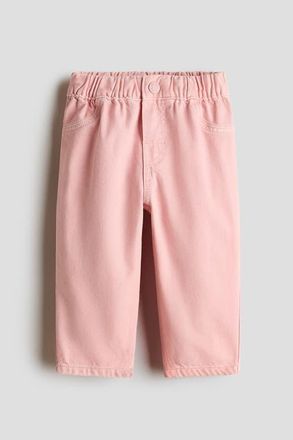 H&M Cotton Trousers in Light Pink at Nordstrom, Size 18M