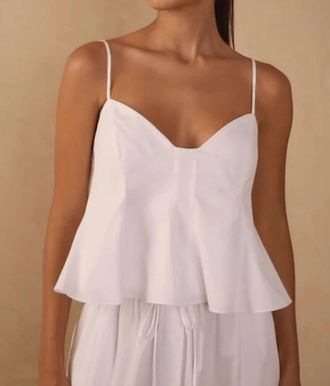 Dress To Flutter Cami In White