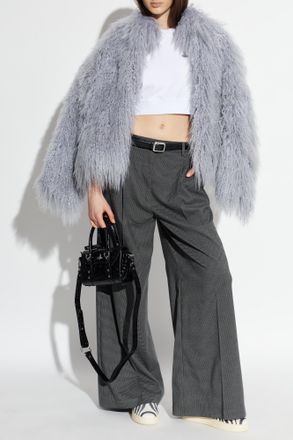 Vivienne Westwood Short Top With Logo Patch, Womens, White