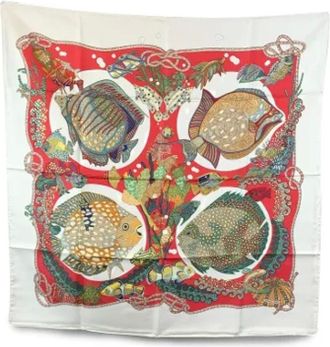 Hermès Pre-owned Scarves, female, Multicolor, Size: ONE SIZE Pre-owned Silk scarves