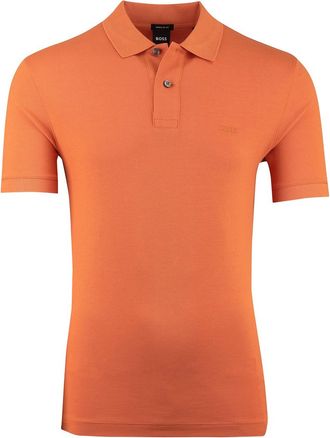 HUGO BOSS BOSS Black Pallas 2-knoops poloshirt oranje