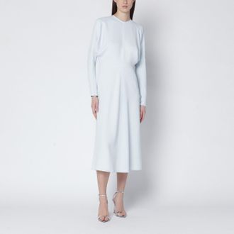 Victoria Beckham Eisblaues Dolman-Midikleid