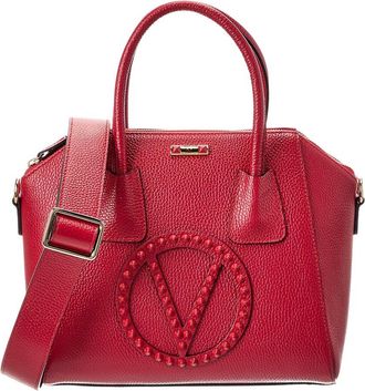 Mario Valentino Minimi Rock Leather Shoulder Bag