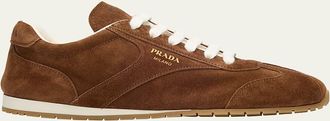 Prada Suede Low-Top Sneakers