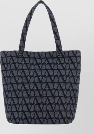 Valentino Garavani denim monogram tote bag