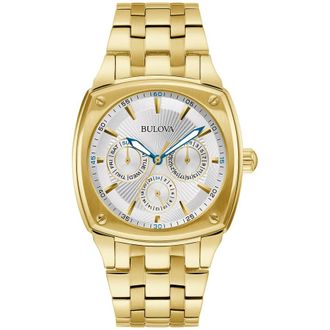 Bulova Crystal Quartz White Dial Mens Watch 97C114