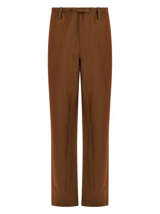 Dries Van Noten Penny Long Vertical Lines Straight Pants