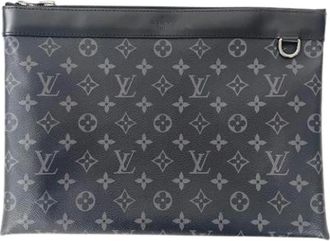 Louis Vuitton Pre-owned Monogram Eclipse Pochette - Heren - Vintage Clutch - Grijs - ONE Size - Vintage