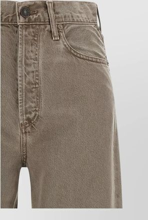 A Gold E denim ren flyweight high-rise wide-leg jeans