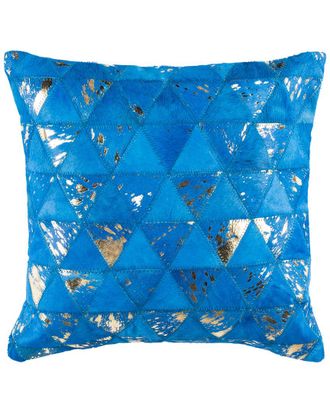 Safavieh Clairton Metallic Cowhide Pillow