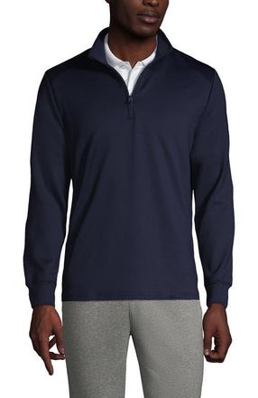 Lands End School Uniform Quarter Zip Pullover in Classic Navy at Nordstrom, Size X-Large