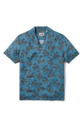 Reyn Spooner Hawaii Recalls Short Sleeve Button-Up Shirt in Adriatic Blue at Nordstrom Rack, Size Small