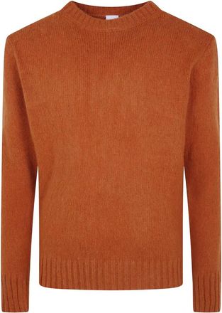 Aspesi Round-neck Truien - Heren - Ronde hals truien - Oranje - L - Truien & Vesten