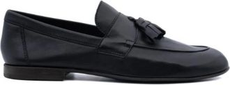 Antica Cuoieria Loafers - Heren - Loafers - Zwart - 45 EU - Leer - Schoenen