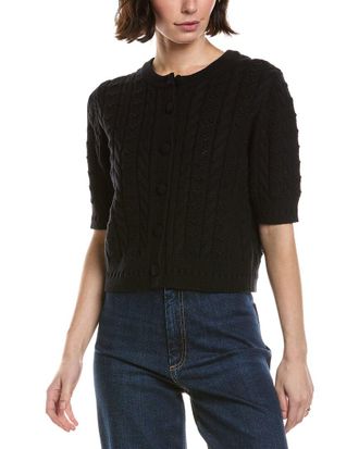 Lilla P Short Sleeve Cardigan Sweater