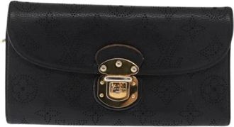 Louis Vuitton Pre-owned Wallets, female, Black, Size: ONE SIZE Pre-owned Leather Wallet