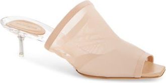 Courr&egrave;ges Transparent Sole Mesh Slide Sandal in Dune at Nordstrom, Size 10Us