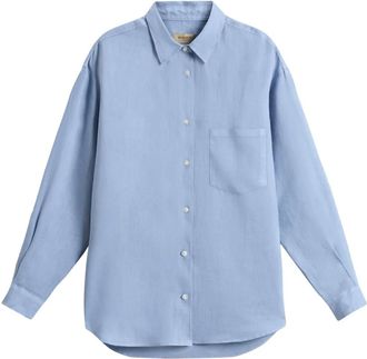 Woolrich Camicia in lino - Blu