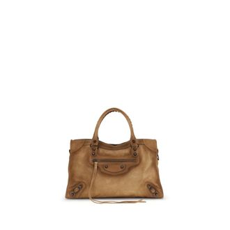 Balenciaga Suede Le City Medium Handbag