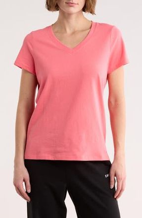 DKNY Solid V-Neck T-Shirt in Sunkissed at Nordstrom Rack, Size X-Small