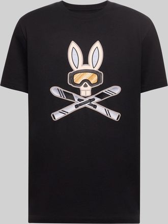 Psycho Bunny Mens Indigo Bunny Graphic Tee 001 BLACK / XXXL