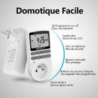 OEM Temporizador Digital Enchufable Con Modo Antirrobo Y Pantalla Lcd Grande, Ahorra Electricidad (paquete De 2) - Crezuo