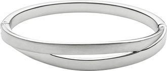 Skagen Womens Kariana Silver-Tone Bangle Bracelet