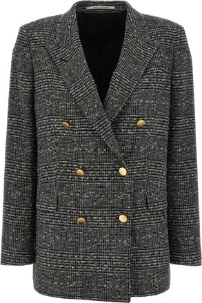 Tagliatore Blazer doppiopetto Jasmine a quadri - Nero