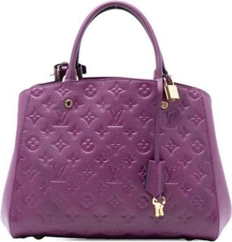 Louis Vuitton Pre-owned Handbags, female, Purple, Size: ONE SIZE Pre-owned Montaigne MM