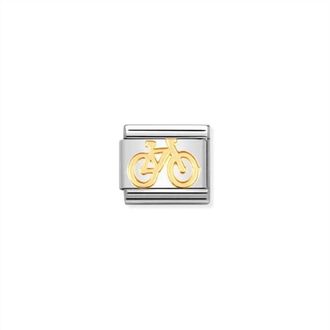 Nomination Unisex Composable Classic Links In Gold/bike
