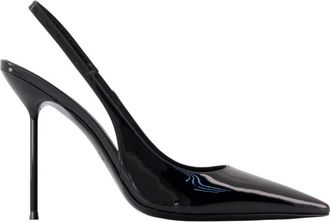 PARIS TEXAS Lidia Slingback - Dames - Pumps - Zwart - 40 EU - Leer - Schoenen