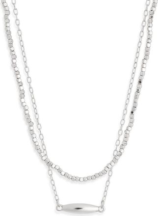 Nordstrom Rack 2-Pack Chain Necklace in Silver at Nordstrom Rack