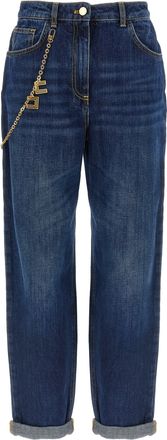 Elisabetta Franchi Jewel Chain Jeans