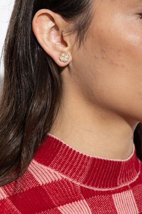Kate Spade New York Earrings With Shimmering Crystals, Womens, Gold