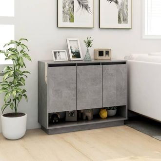 Berkfield Home Sideboard Concrete Grey 97x31x75 cm Engineered Wood | Size: 97 x 31 x 75 cm