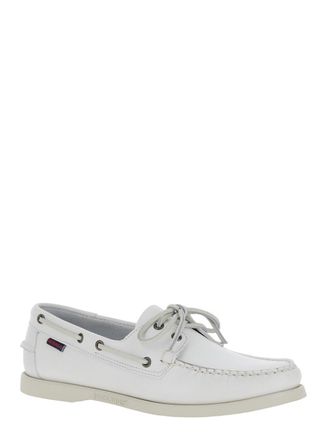 Sebago Docksides Portland Loafer - White