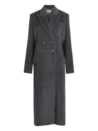 Tove Gilda double-breasted coat - women - Virgin Wool/Viscose - 36 - Grey