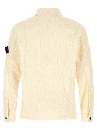 Stone Island Corduroy Overshirt - White