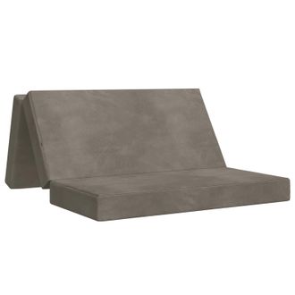 vidaXL Sof&aacute; Cama Plegable 200 X 67 X 45 Cm Gris Claro Vidaxl