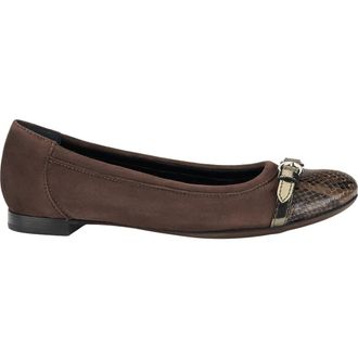 AGL Monika Cap Toe Ballet Flat in Testa Di Moro Suede at Nordstrom, Size 40.5