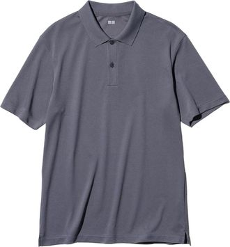 Uniqlo AIRism Polo Shirt Dark Gray 475367-08