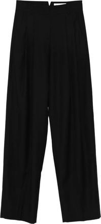 Frankie Shop Pantaloni Gelso con pieghe - Nero