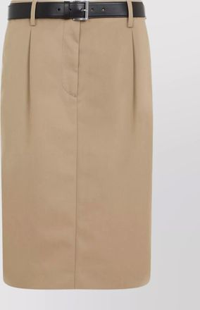 Prada buttoned slit pockets skirt