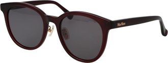 Max Mara Burgundy Acetate Womens Sunglasses