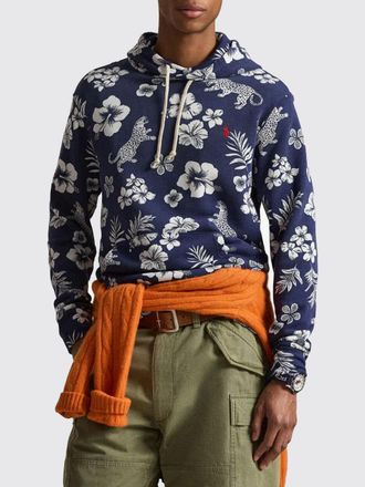 Polo Ralph Lauren Felpa con cappuccio in misto cotone stampato