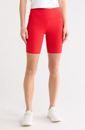 Skechers GoFlex High Waist Side Pocket 8 Bike Shorts in True Red at Nordstrom Rack, Size Xx-Large