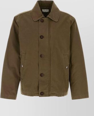 The Row cotton single-breasted coat