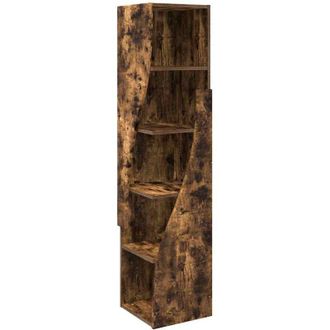 vidaXL Armario De Esquina Roble Ahumado 32x32x140cm Vidaxl